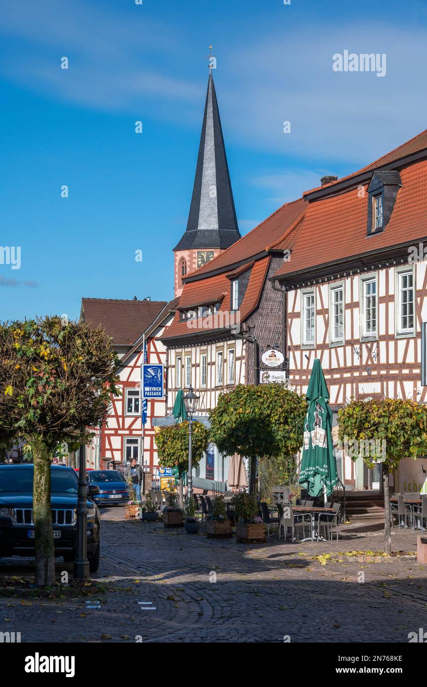 Germany, Hesse, Odenwaldkreis, Michelstadt, half-timbered house Stock Photo