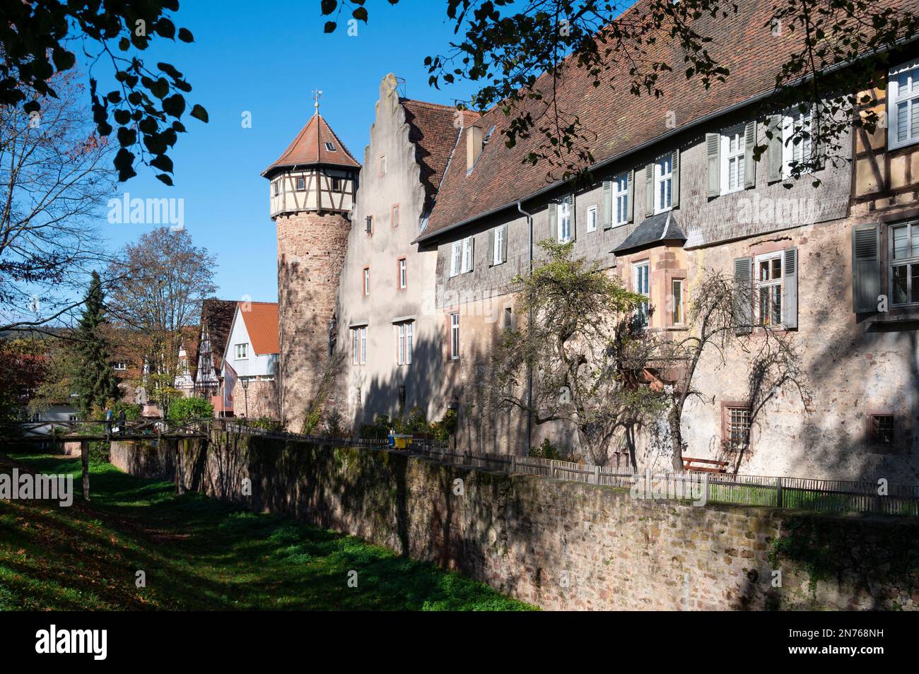 Germany, Hesse, Odenwaldkreis, Michelstadt, Michelstadt Castle Stock Photo