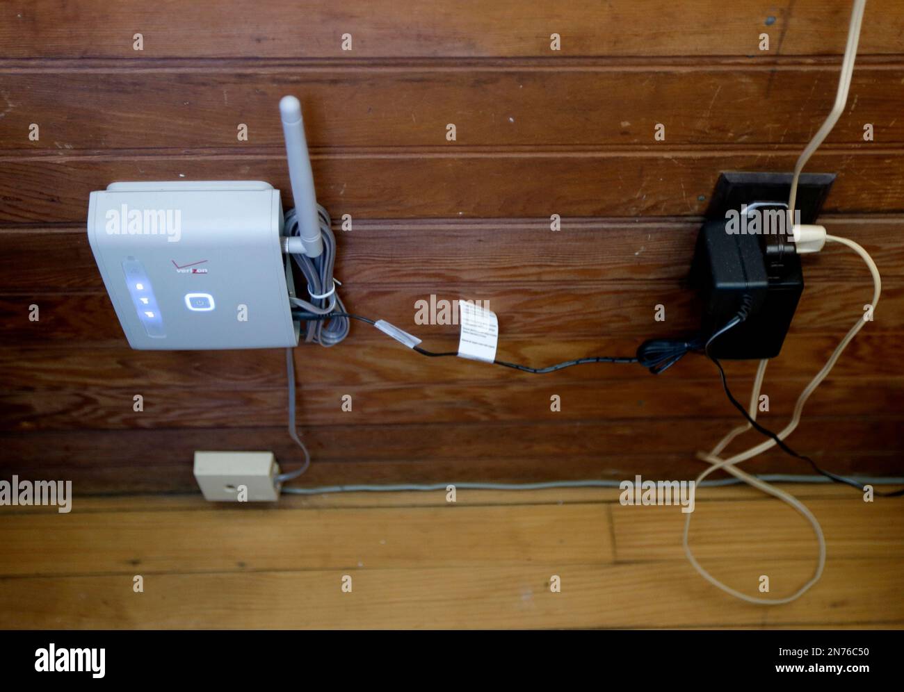 In this Friday, May 31, 2013 photo, a wireless device that can be