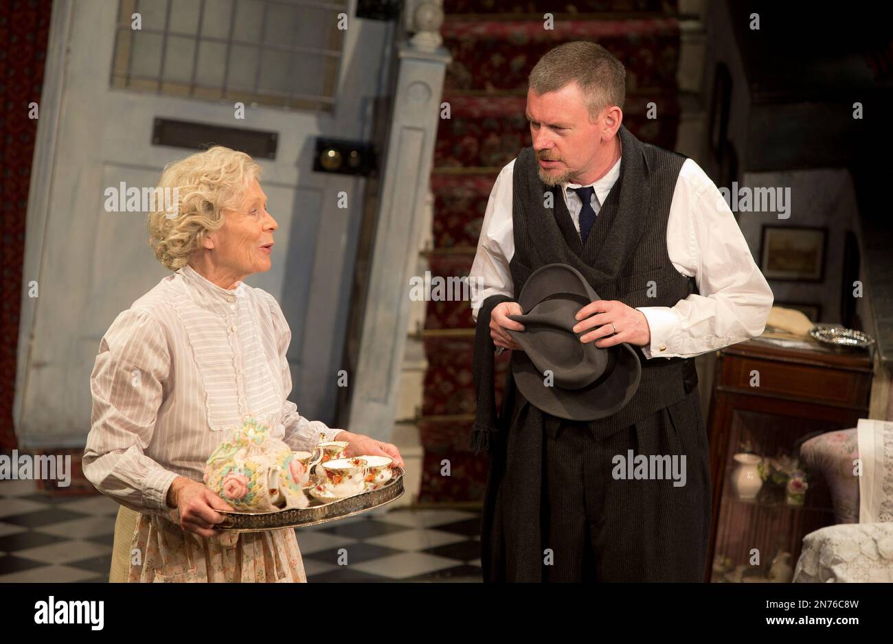 Actors, from left to right, Angela Thorne, who plays Mrs Wilberforce