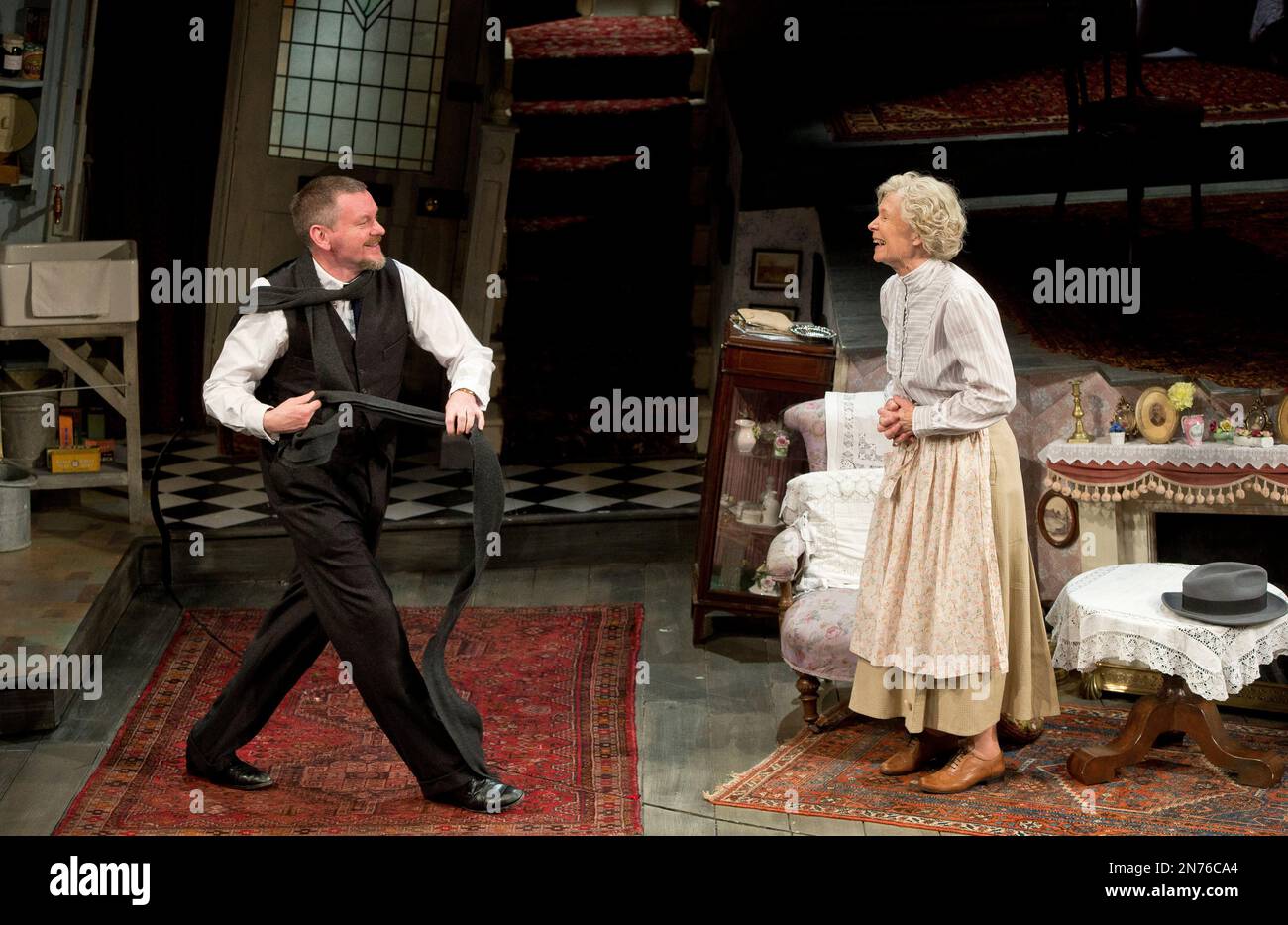 Actors John Gordon Sinclair, who plays Professor Marcus, and Angela