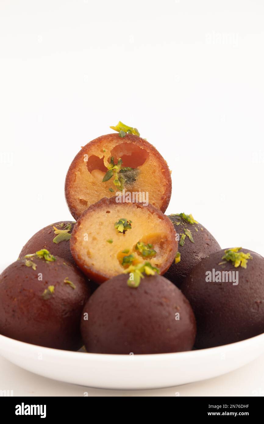 Traditional Ball Shaped Mithai Kala Jamun Or Dark Black Gulab Jamun