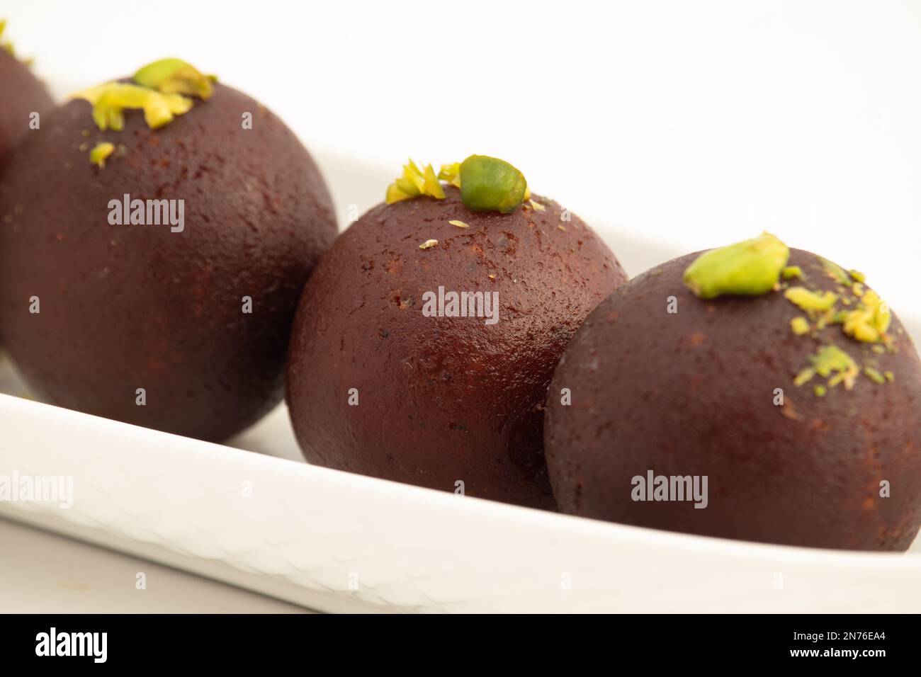 Traditional Ball Shaped Mithai Kala Jamun Or Dark Black Gulab Jamun