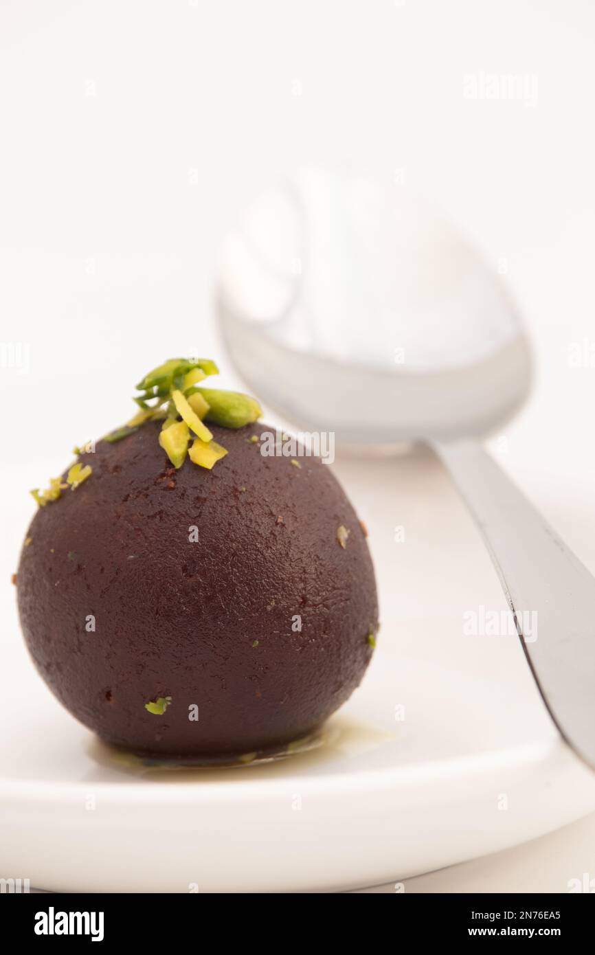 Traditional Ball Shaped Mithai Kala Jamun Or Dark Black Gulab Jamun