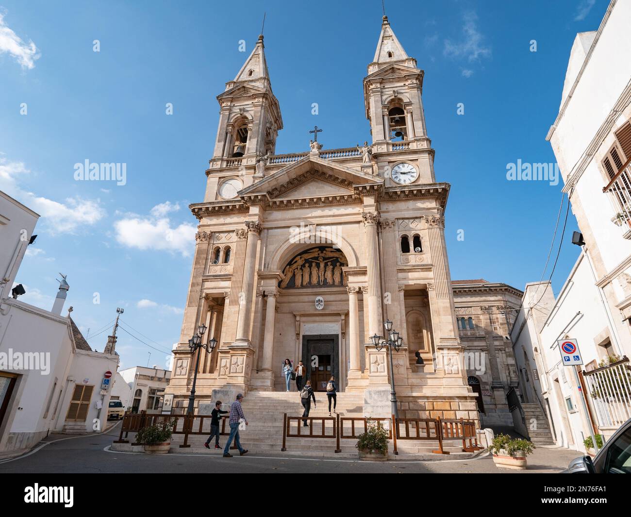 Chiesa Madre Dei Santi Medici Cosma E Damiano ALBEROBELLO, ITALY - OCTOBER 29, 2021: Chiesa Madre Basilica Santuario