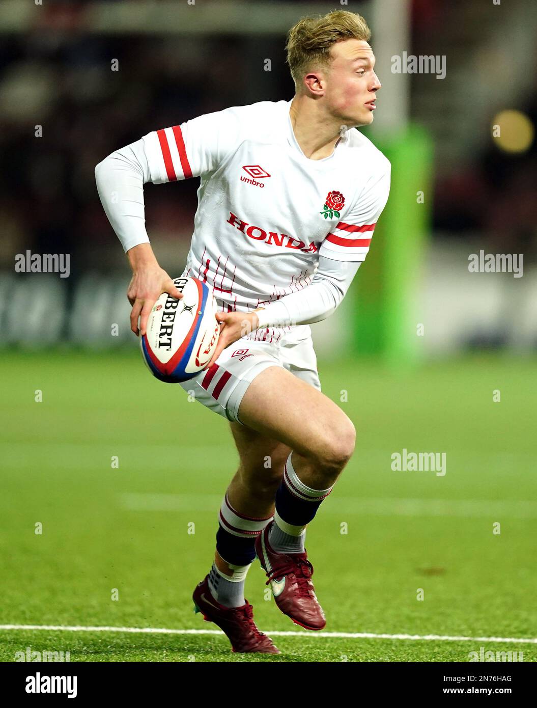 England's Sam Harris in action during the Six Nations Under 20s