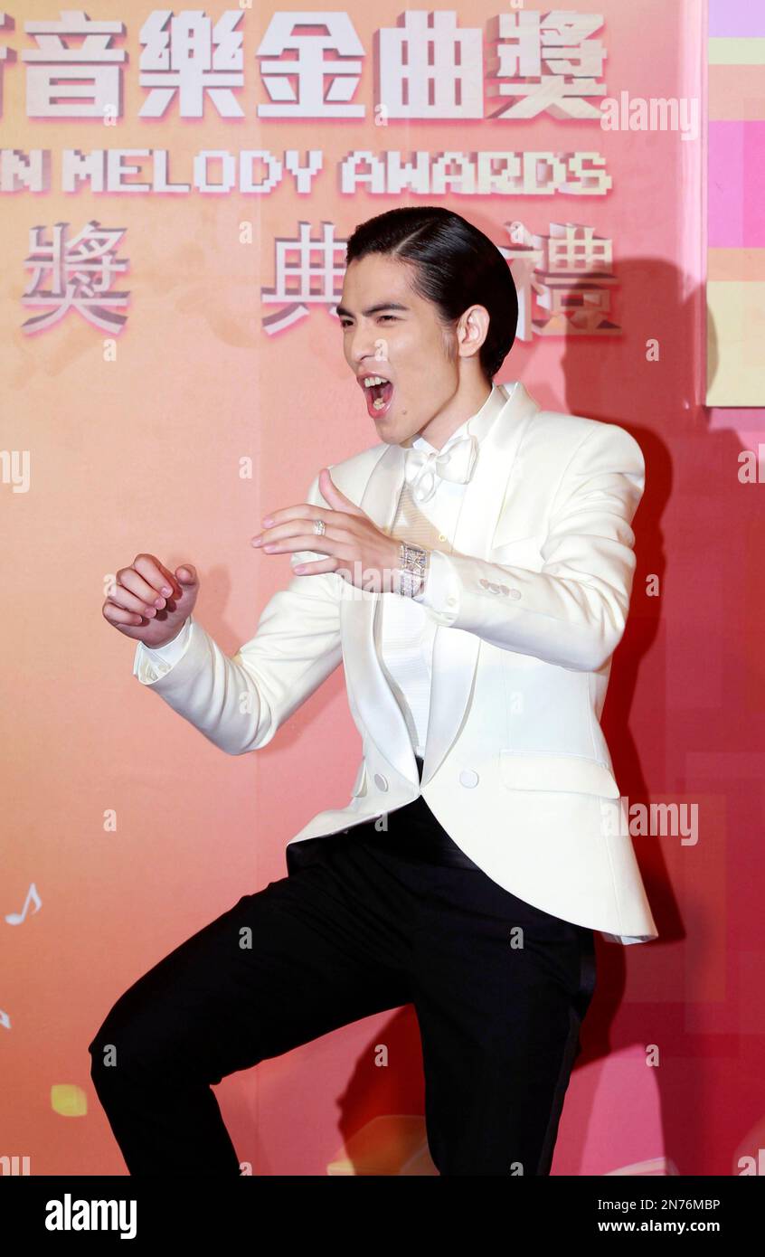 Taiwanese singer Jam Hsiao arrives for the 24th Golden Melody Awards in