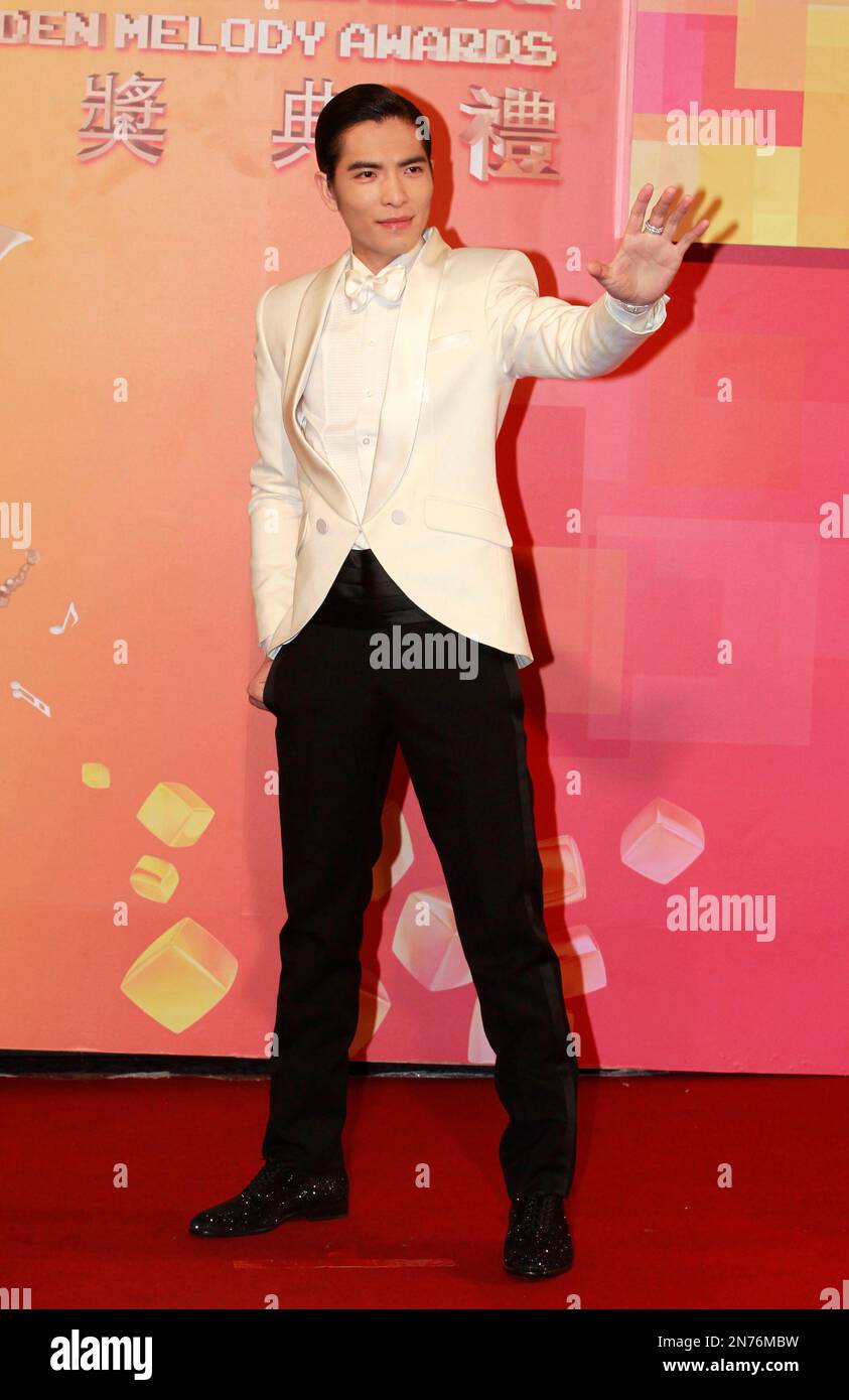 Taiwanese singer Jam Hsiao arrives for the 24th Golden Melody Awards in