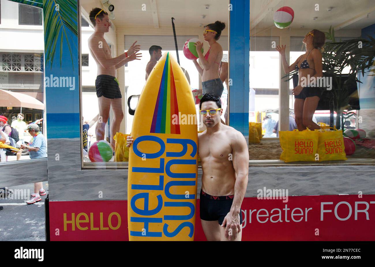 Greater Fort Lauderdale swimsuit models get playful inside the iconic