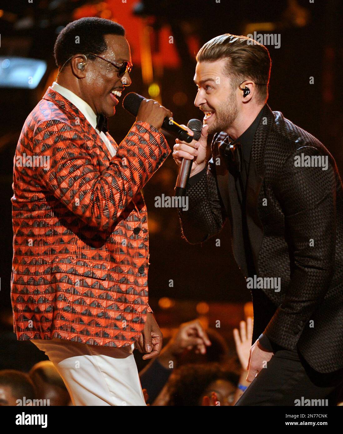 Charlie Wilson, Left, And Justin Timberlake Perform Onstage At The Bet ...