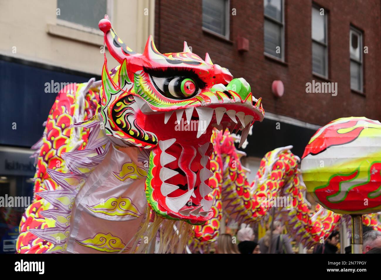 Chinese New Years celebrations Derby February 2023 - Year of the Rabbit Stock Photo