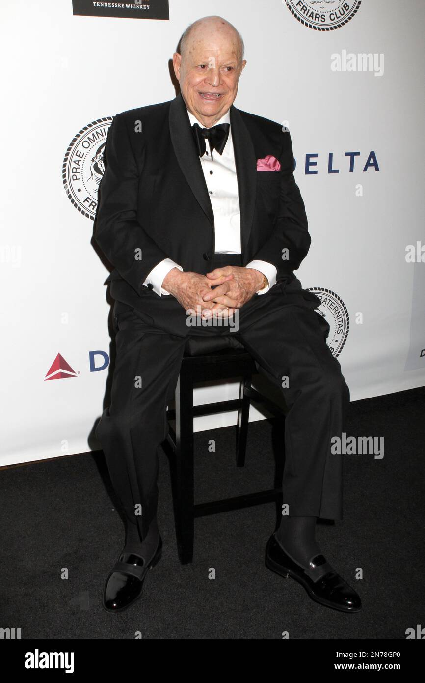 Actor and Comedian Don Rickles poses for photos at the Friars Club