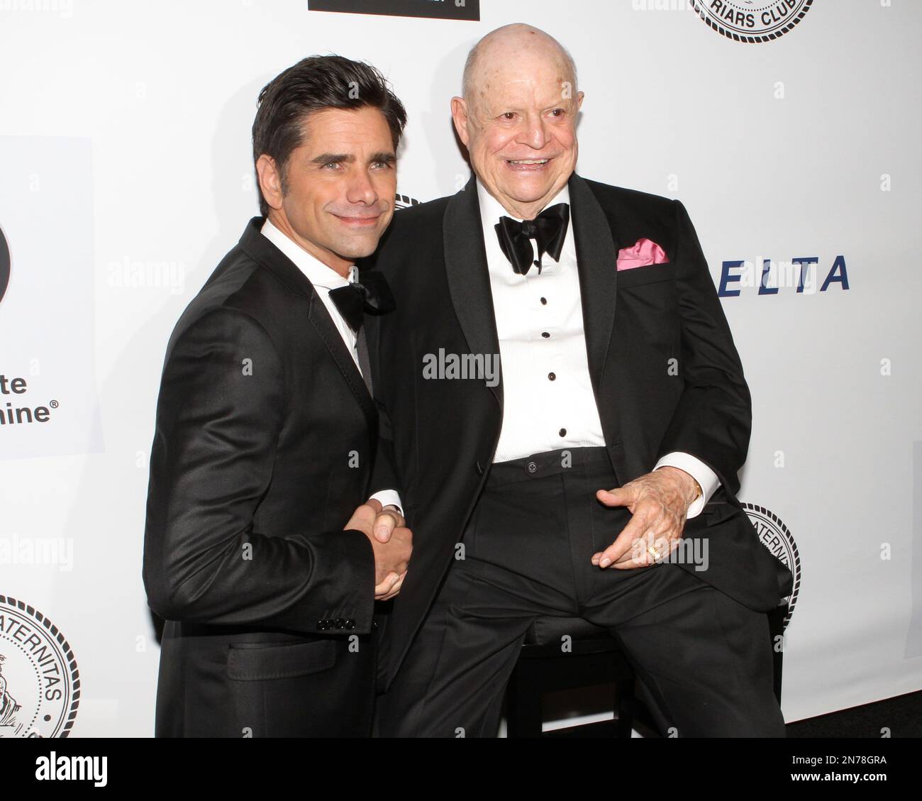 Actor John Stamos and Honoree Don Rickles pose for photos at the Friars ...