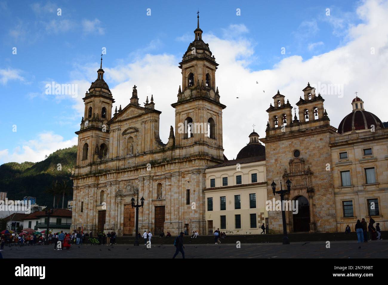 The cathedral in Bolivar square. Bogotà. Colombia Stock Photo