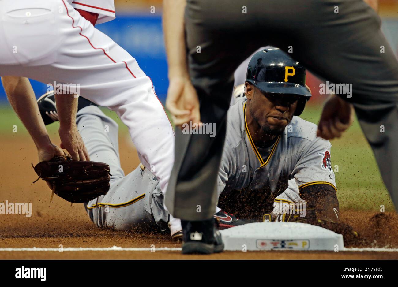 Pittsburgh Pirates' Adam Frazier during a spring training baseball workout  Monday, Feb. 17, 2020, in Bradenton, Fla. (AP Photo/Frank Franklin II Stock  Photo - Alamy