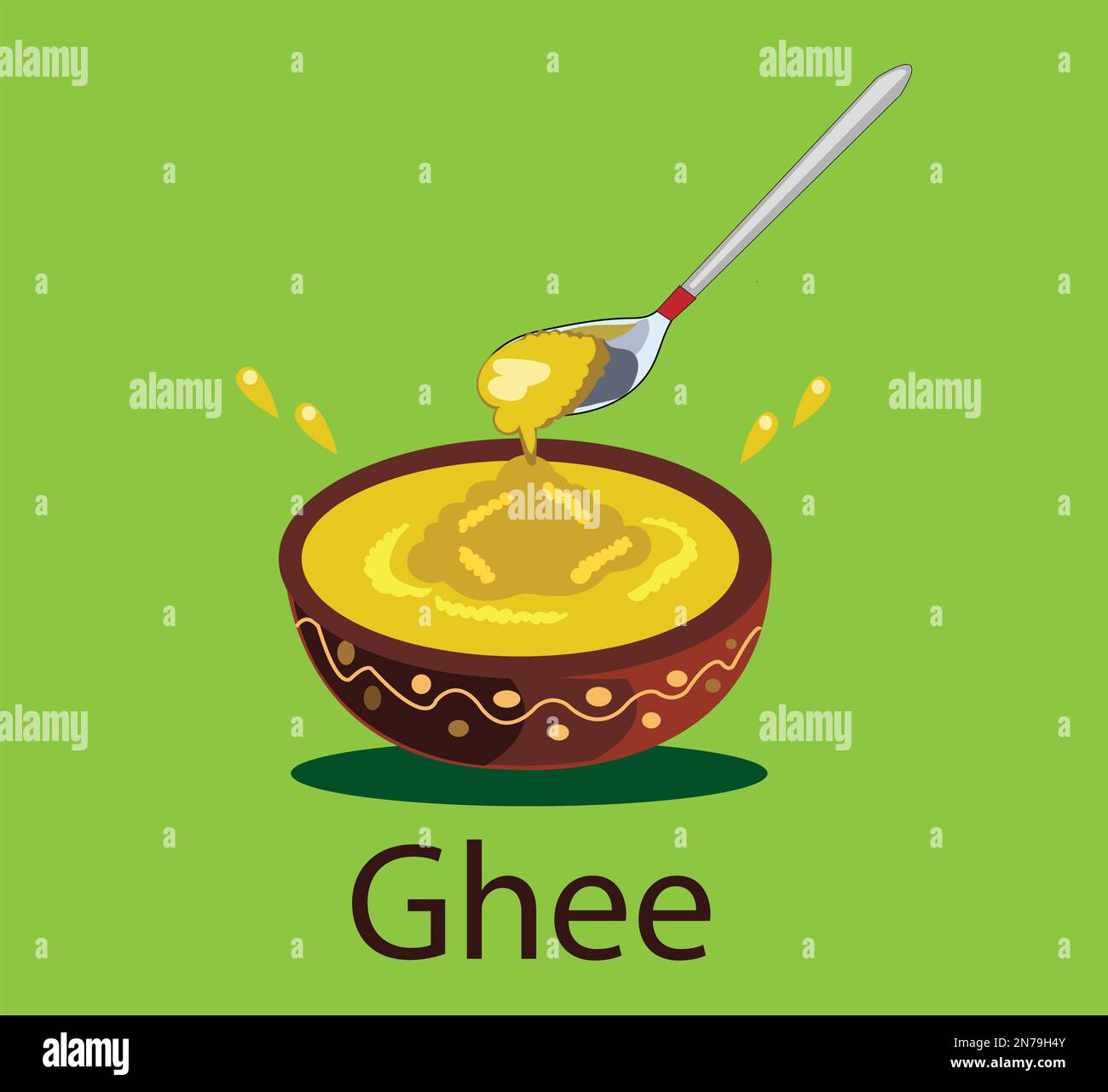 Ghee vector illustration Stock Vector Image & Art Alamy