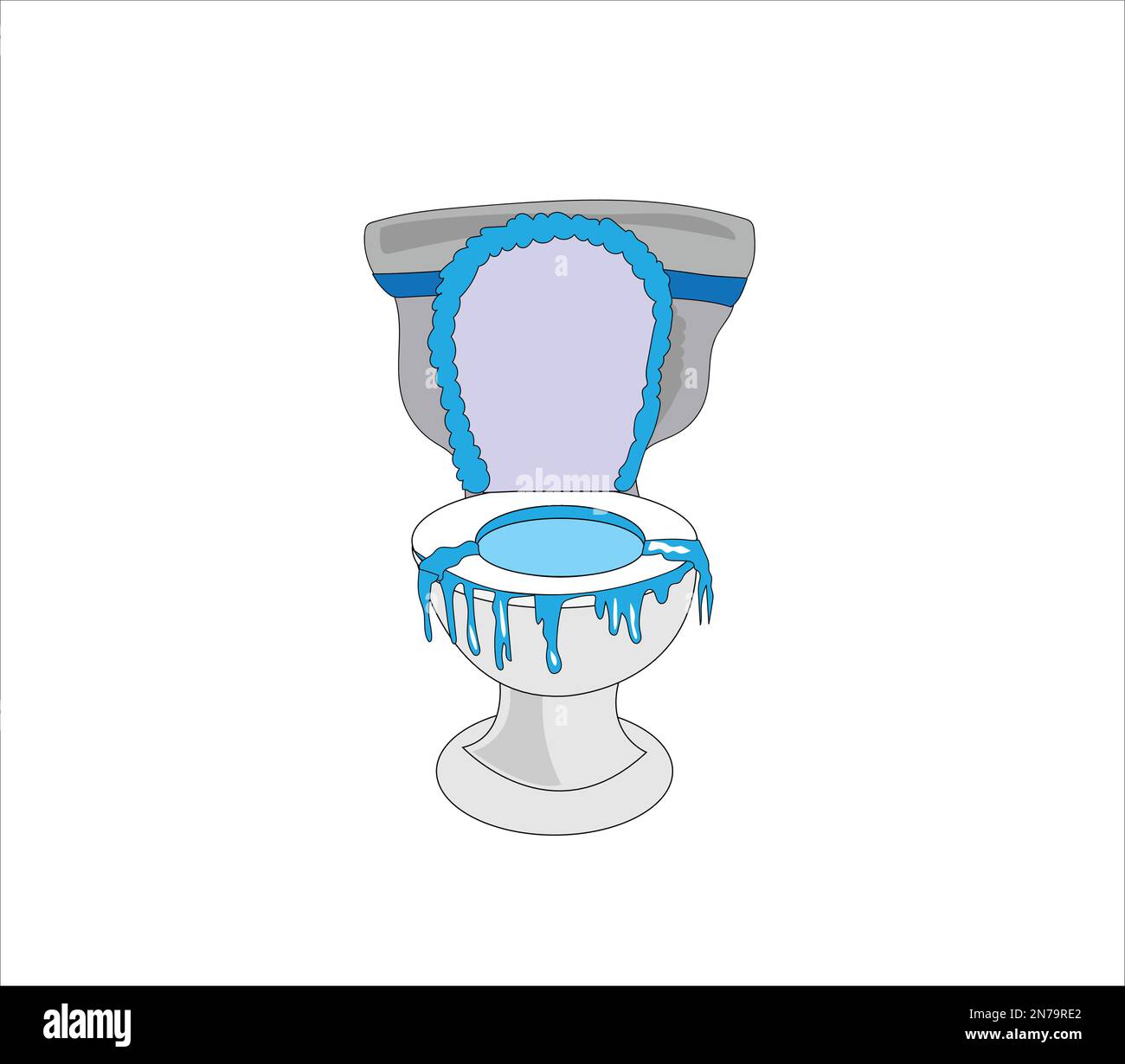 Broken toilet seat Stock Vector Images Alamy