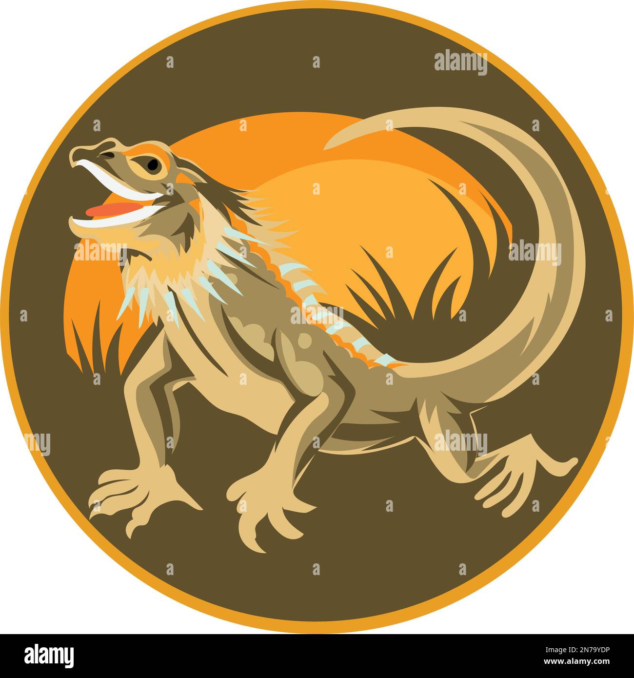 lizard vector illustration for logo mascot Stock Vector Image & Art - Alamy