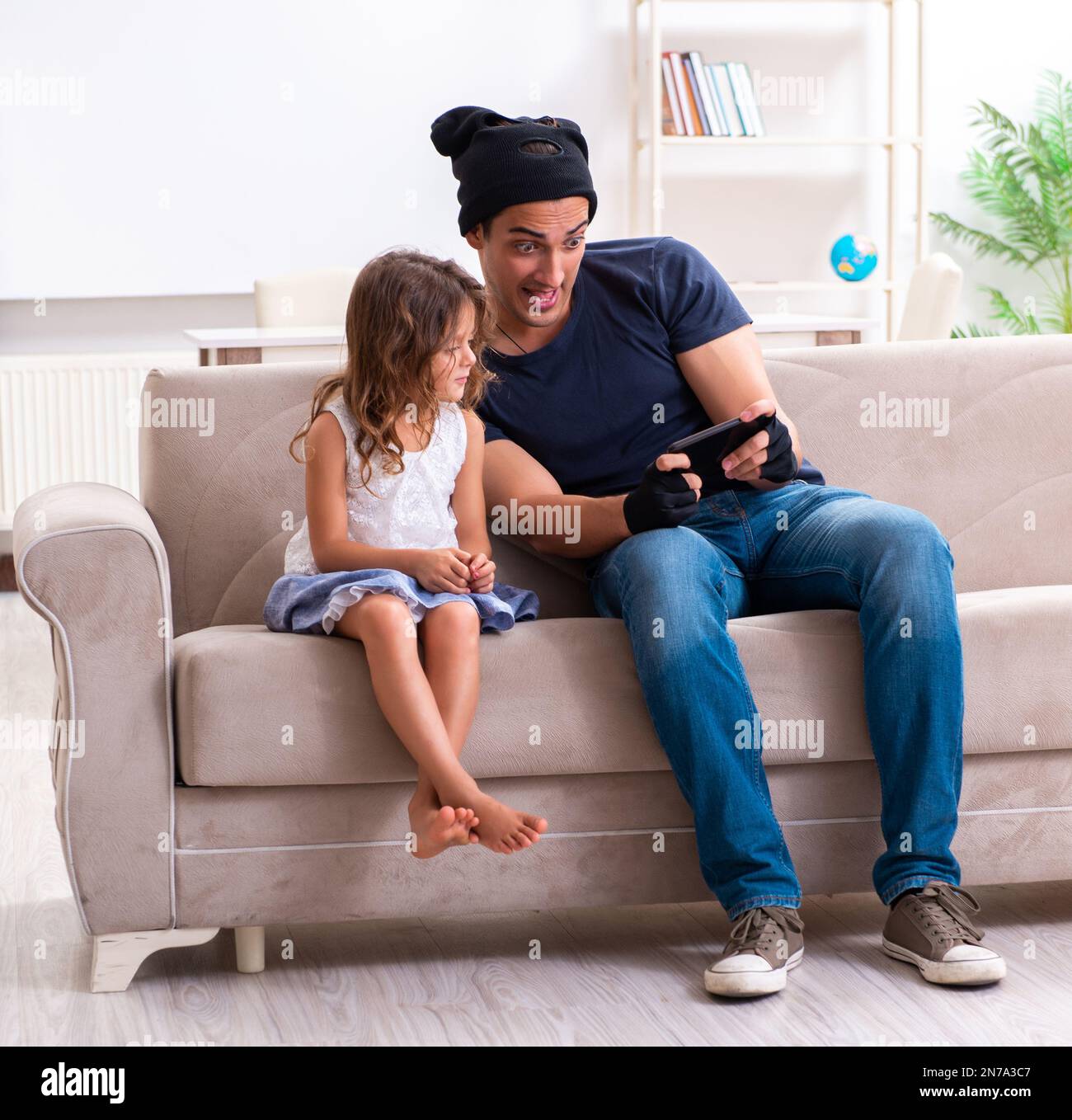The child trafficking and abuse concept with small girl Stock Photo - Alamy