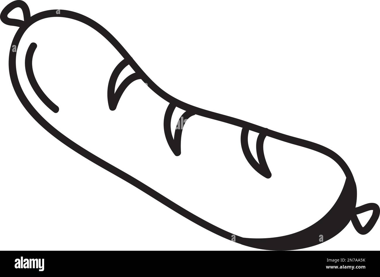 sausage food doodle Stock Vector Image & Art Alamy