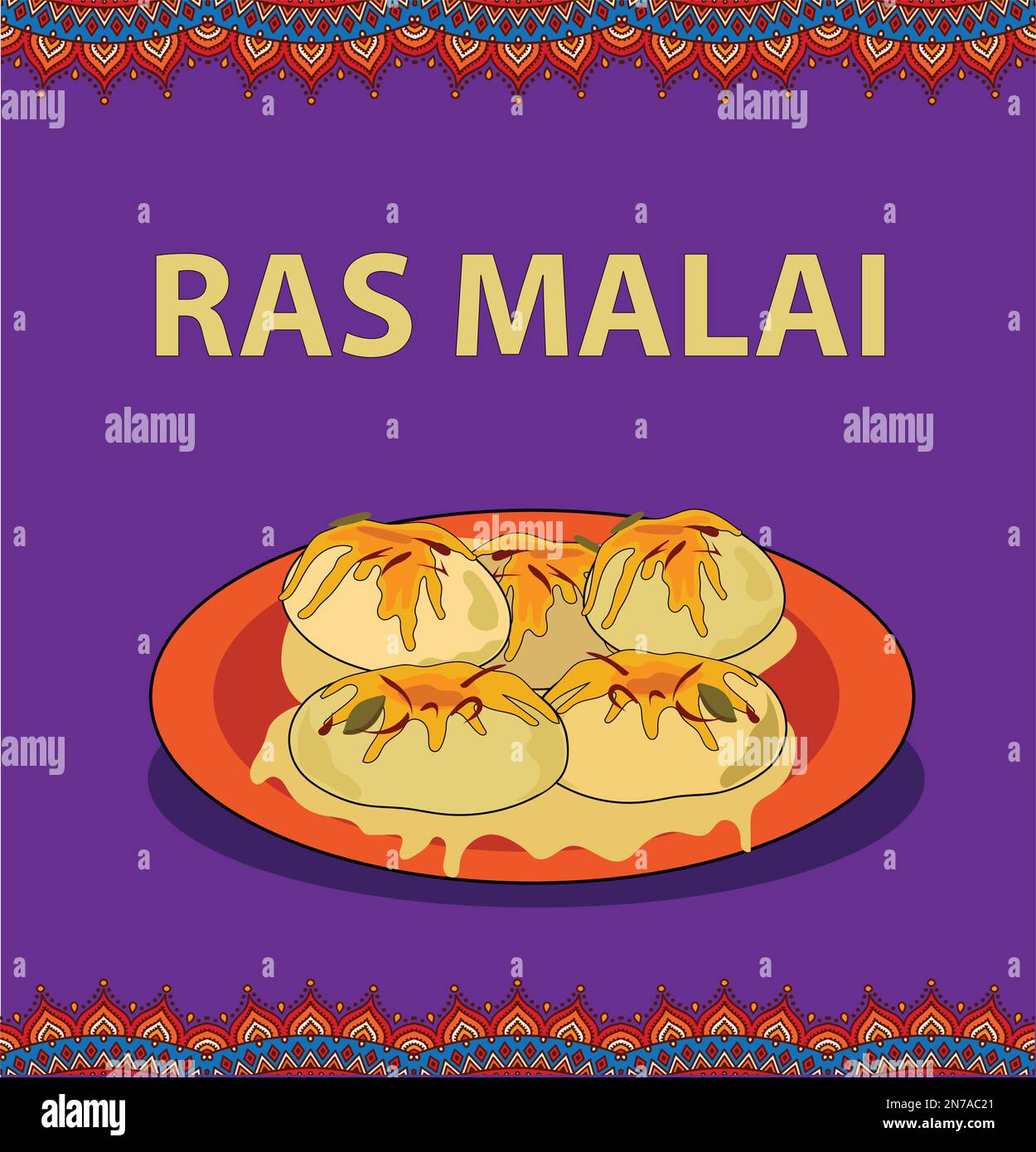 Ras Malai vector illustration Stock Vector Image & Art Alamy