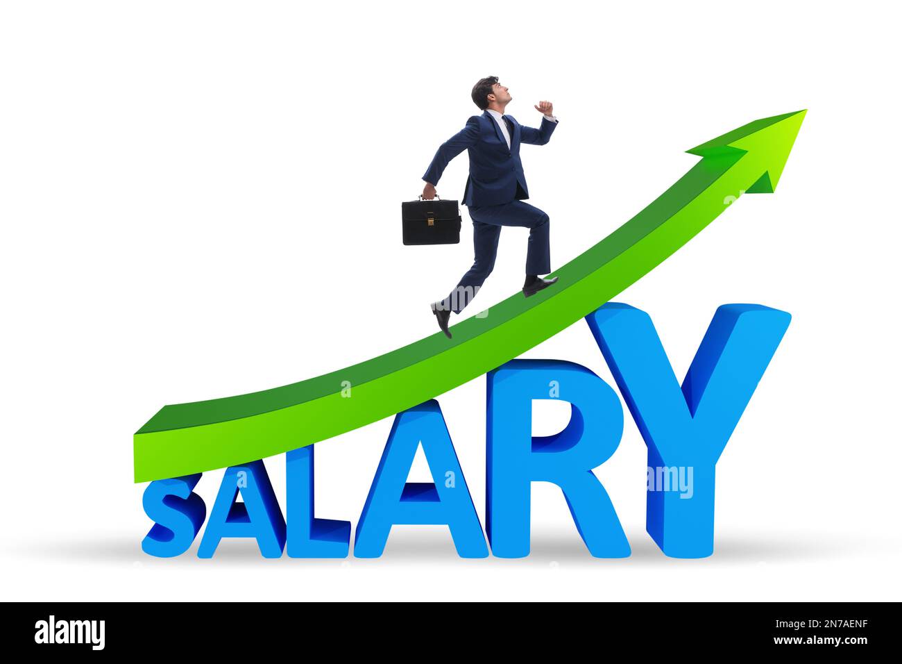 Pay Rise Image Salary increase concept with the businessman Stock Photo - Alamy