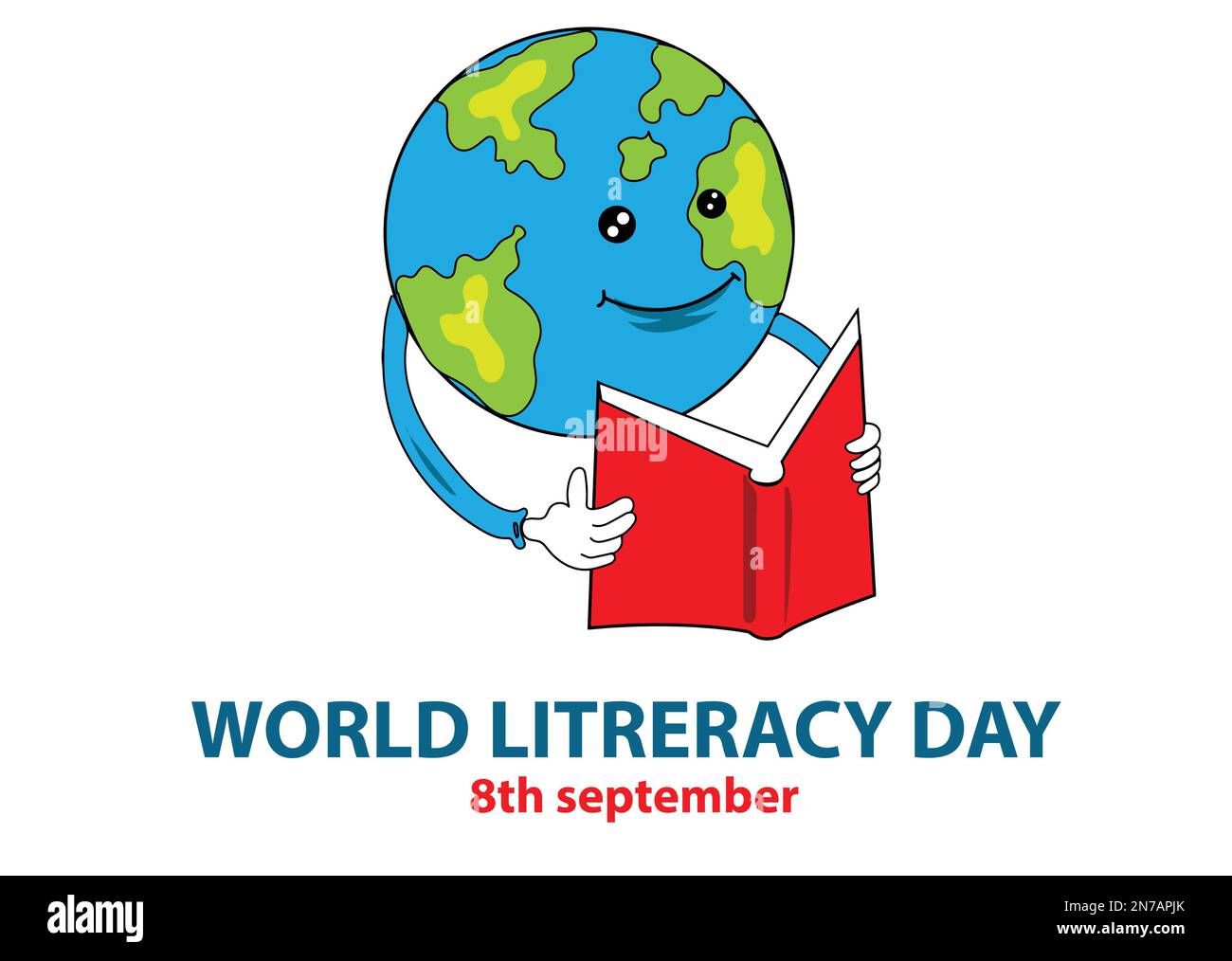 World Literacy day poster Stock Vector