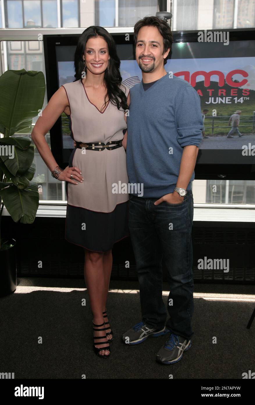 Actress Dayanara Torres, left, and actor LinManuel Miranda, right