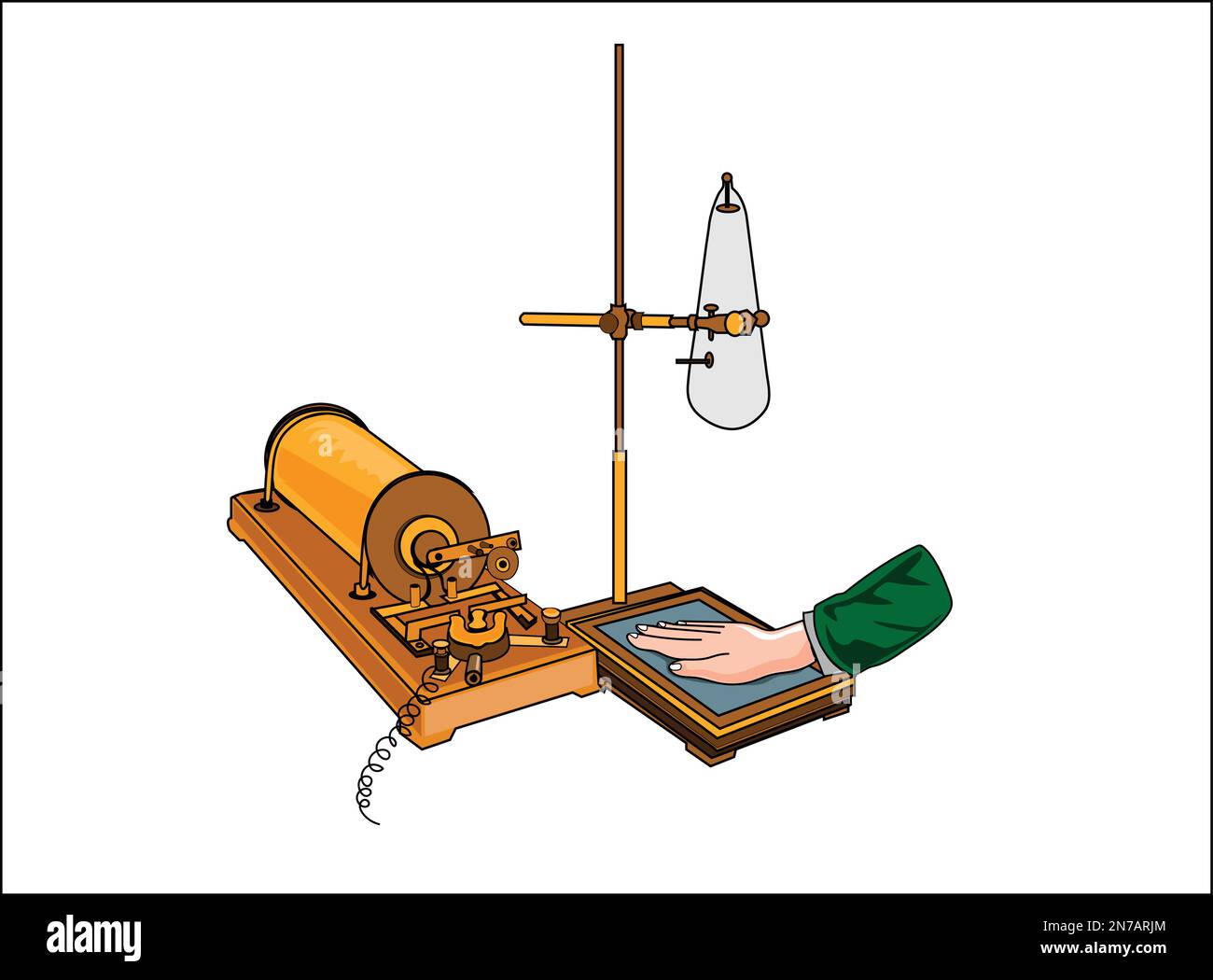 Old x ray machine vector illustration Stock Vector Image & Art Alamy