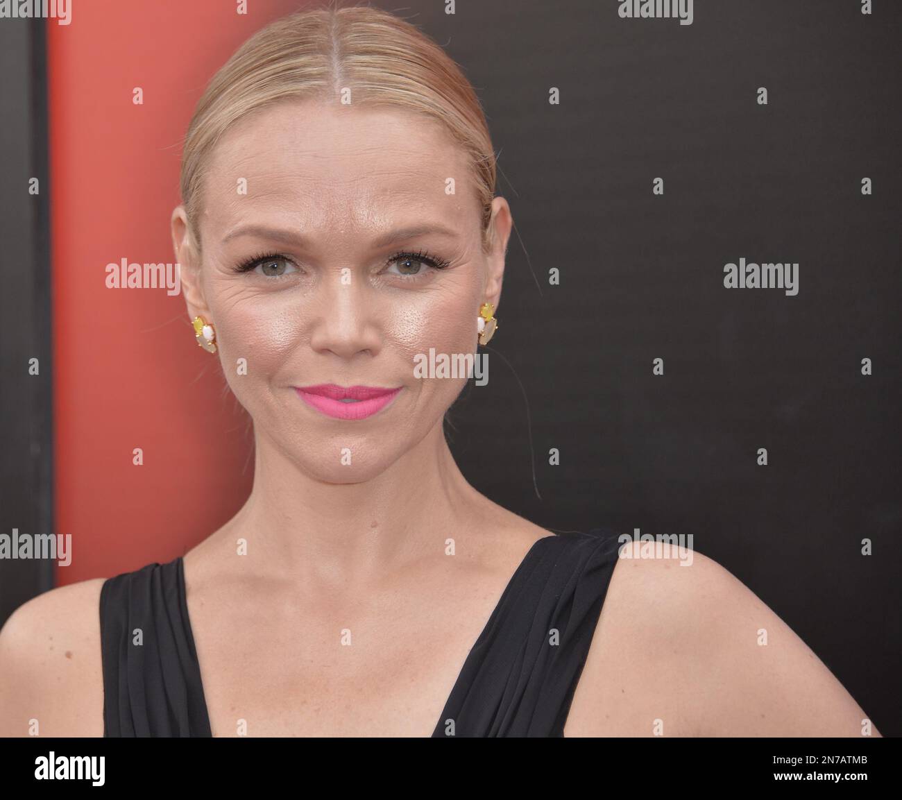Lauren Bowles arrives at the LA premiere of season 6 of &ldquo;True Blood&rdquo; at