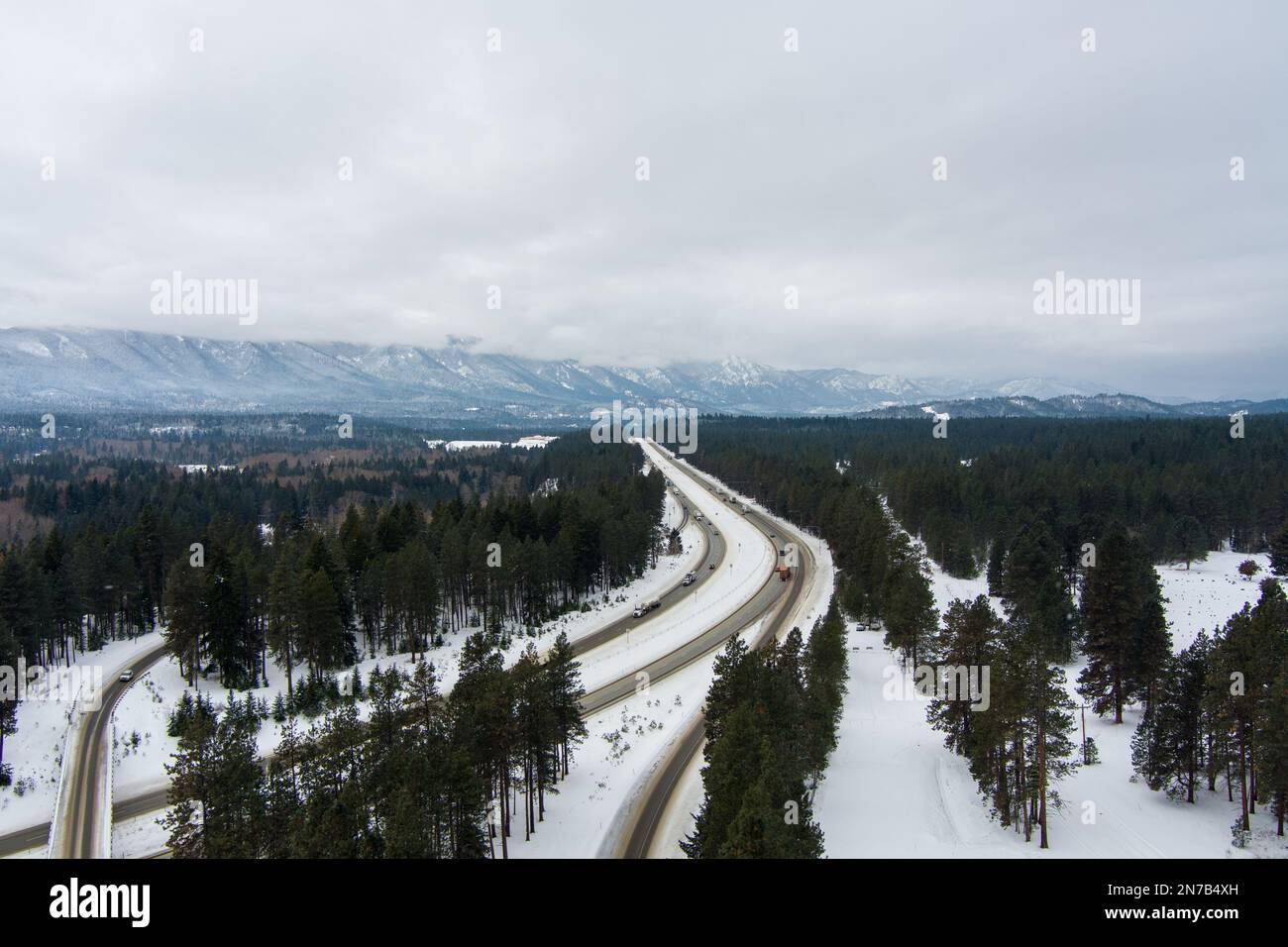 Aerial view of Roslyn, WA in December 2023 Stock Photo Alamy