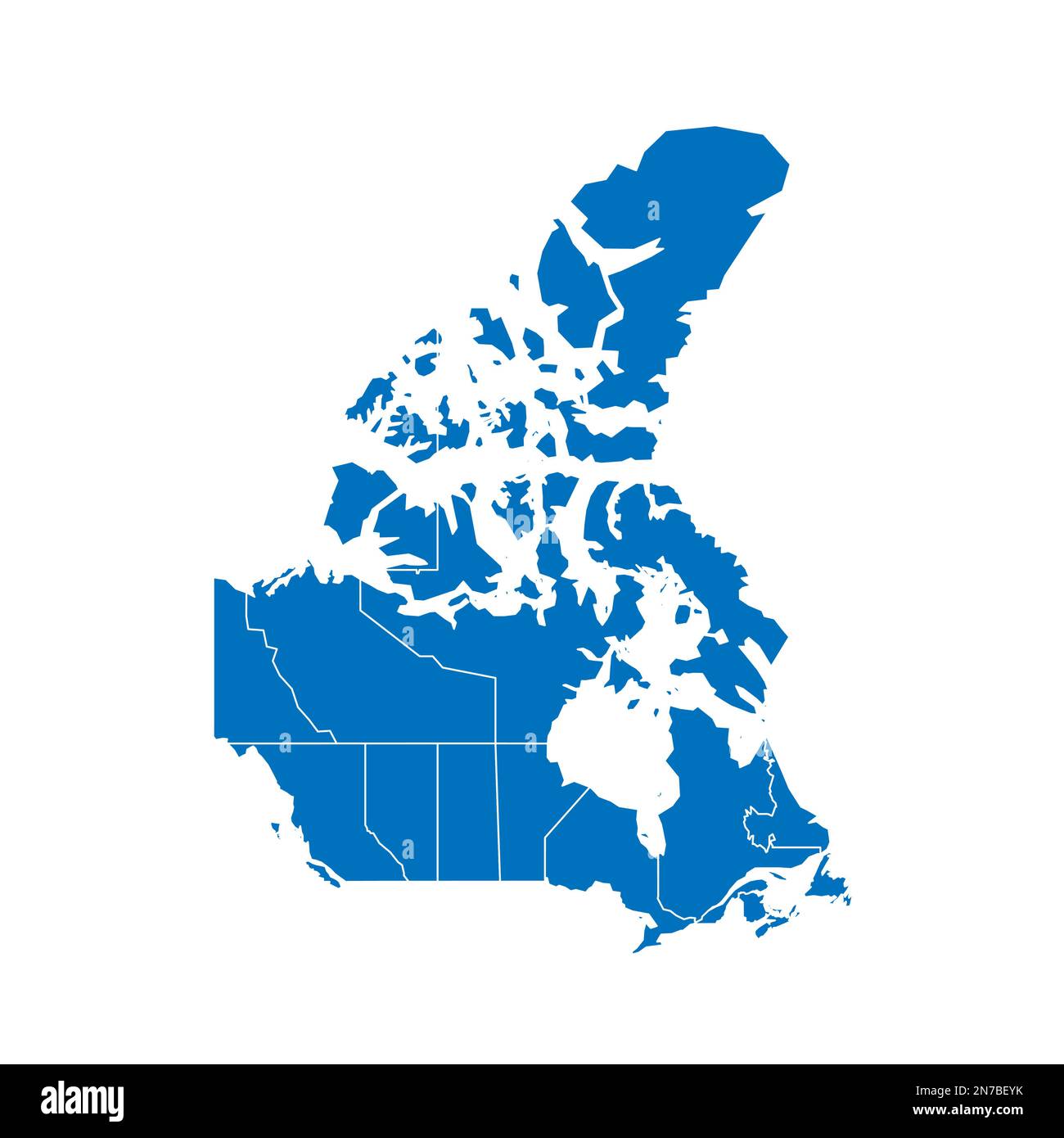 Canada Political Map Of Administrative Divisions - Provinces And ...