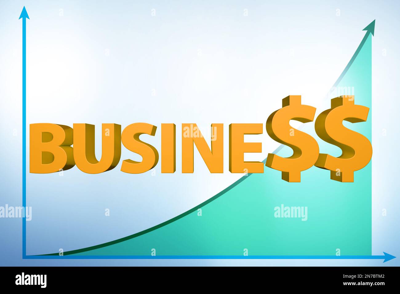 Concept of growing business with the chart Stock Photo - Alamy
