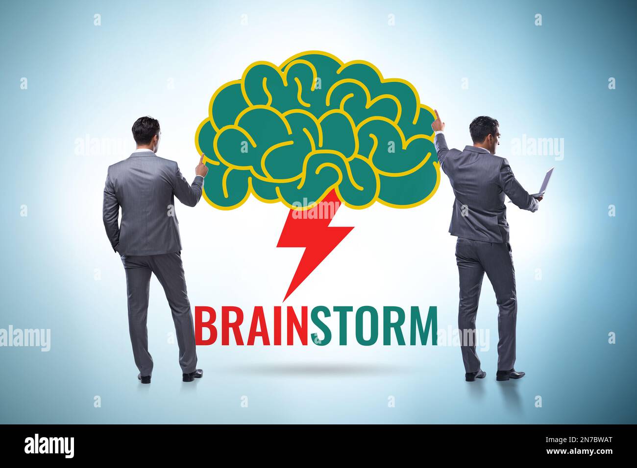Brainstorming concept as the way of finding solutions Stock Photo - Alamy