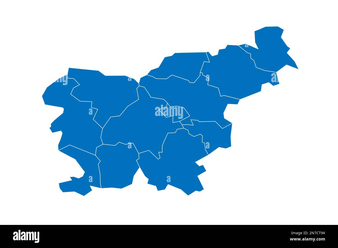 Slovenia political map of administrative divisions - statistical ...