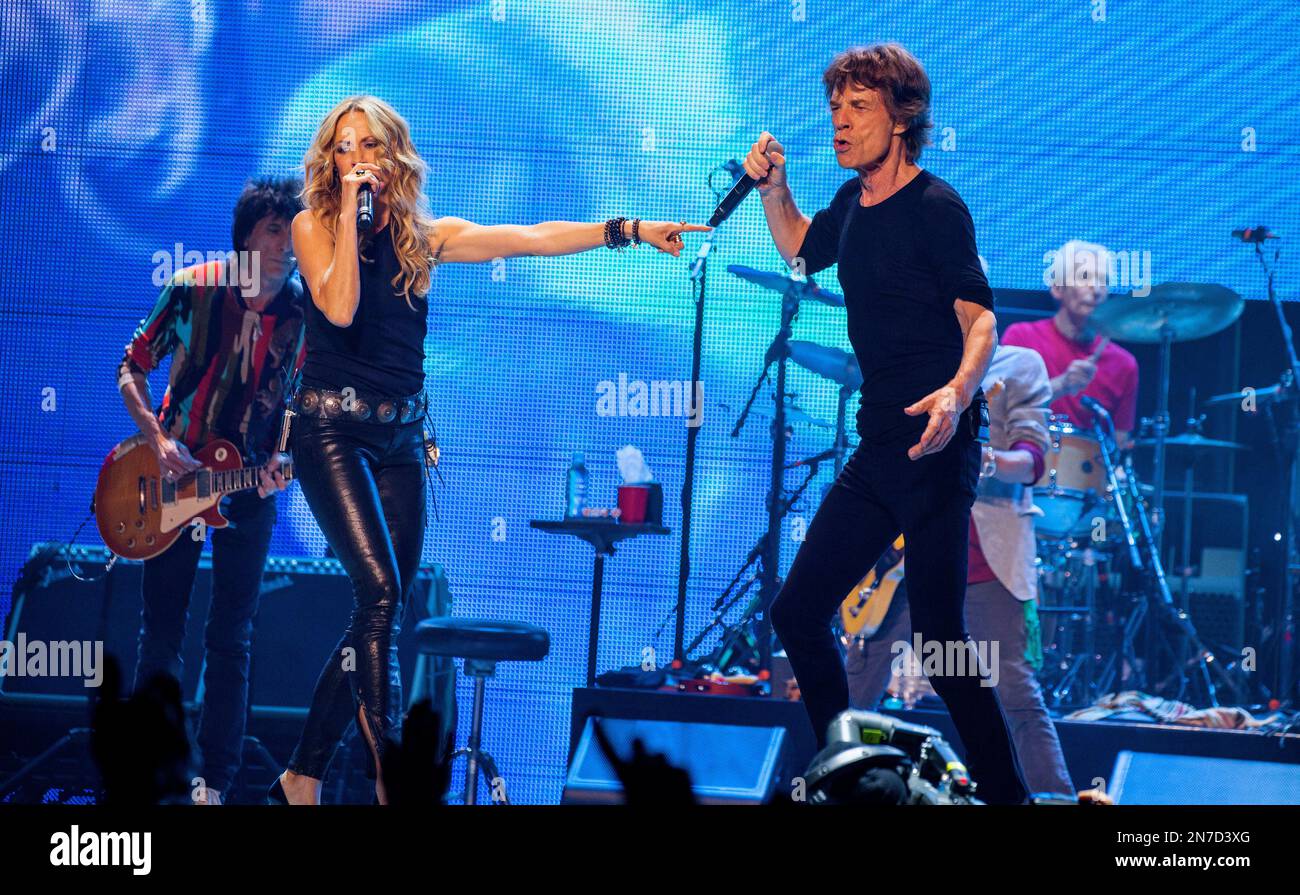 Ronnie Wood of the Rolling Stones, special guest Sheryl Crow with Mick