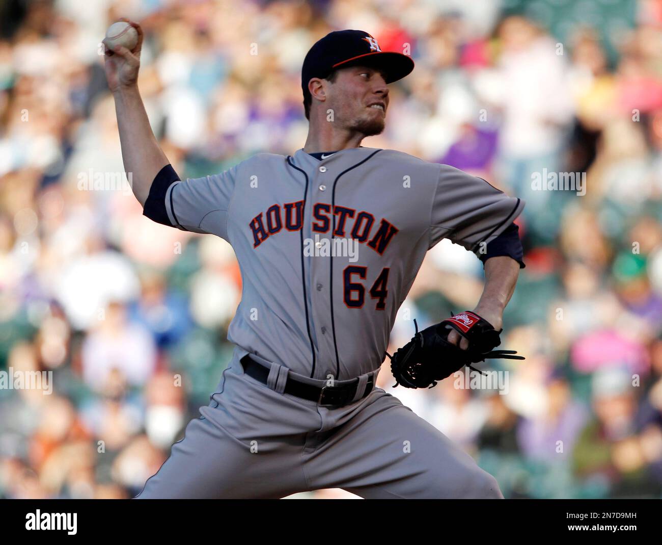 JUNE 27 2012: Houston Astros pitcher Lucas Harrell #64 and manager