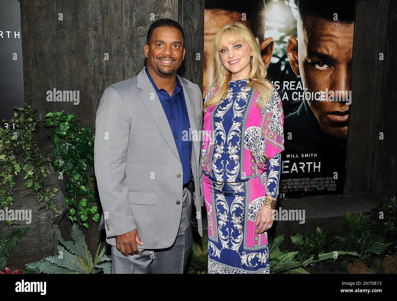 Actor Alfonso Ribeiro and wife Angela attend the 
