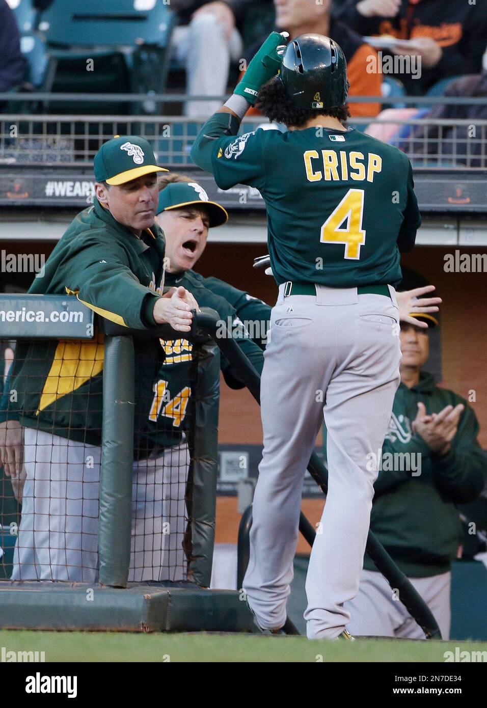 Solo home runs by Coco Crisp, Yoenis Cespedes are Oakland A's only