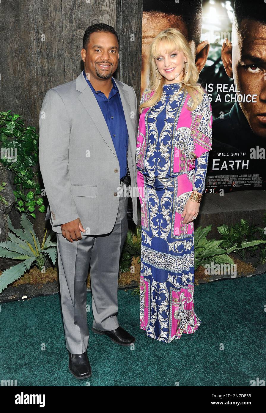 Actor Alfonso Ribeiro and wife Angela attend the 