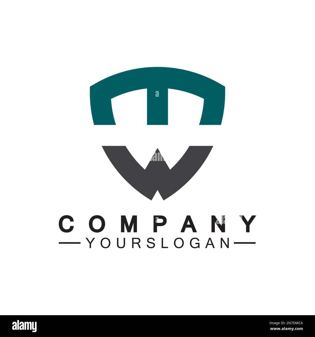 Initial letter wt logo or tw logo vector design template Stock Vector ...