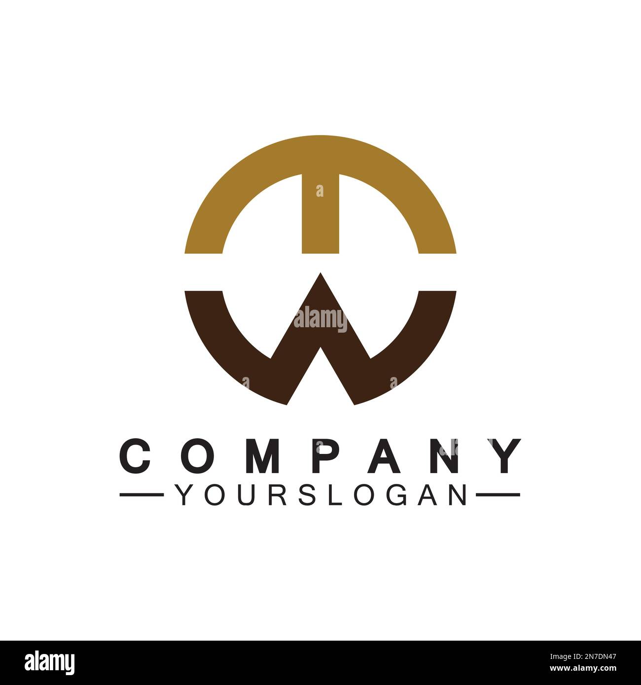 Initial letter wt logo or tw logo vector design template Stock Vector ...