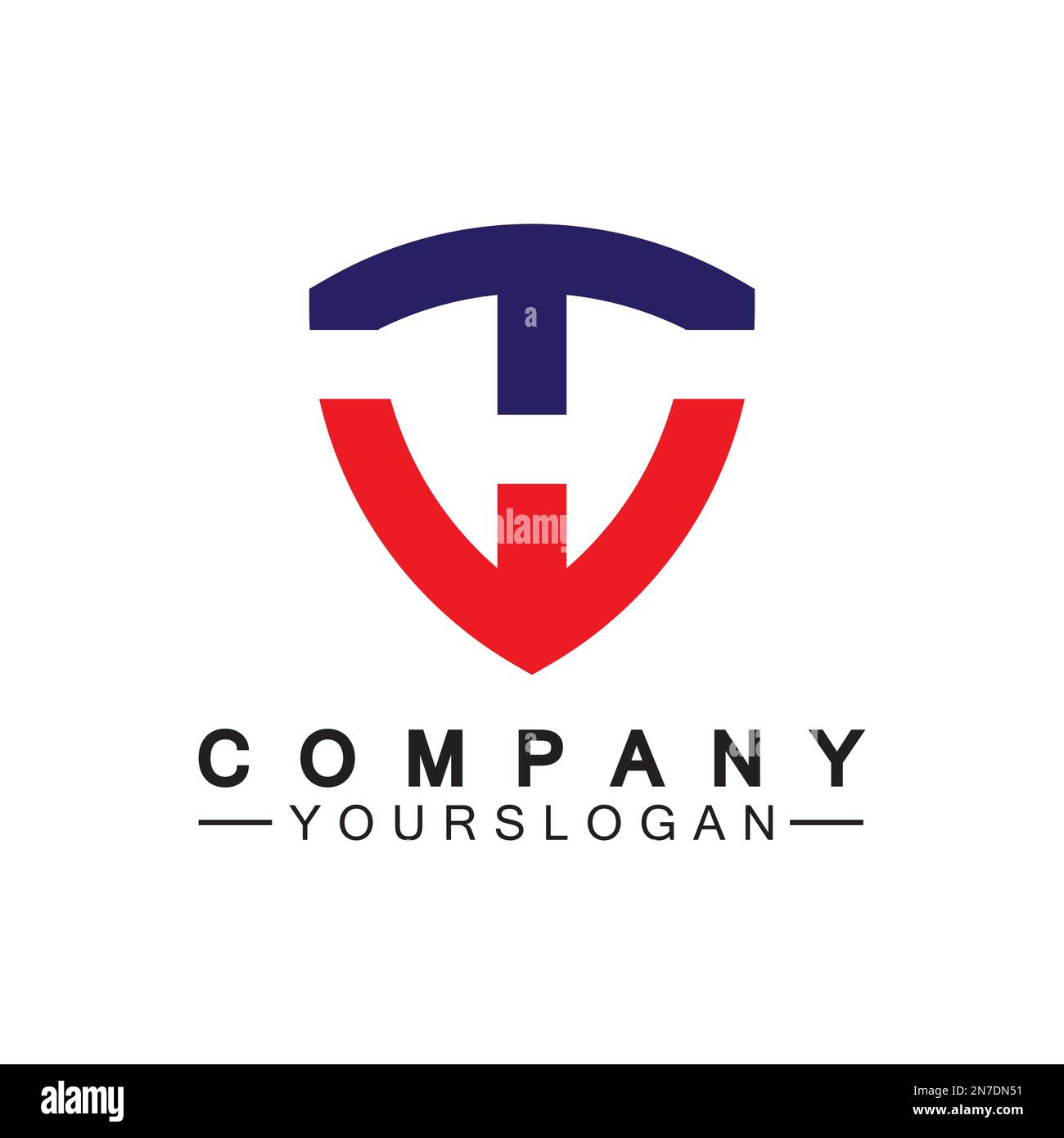 Initial letter wt logo or tw logo vector design template Stock Vector
