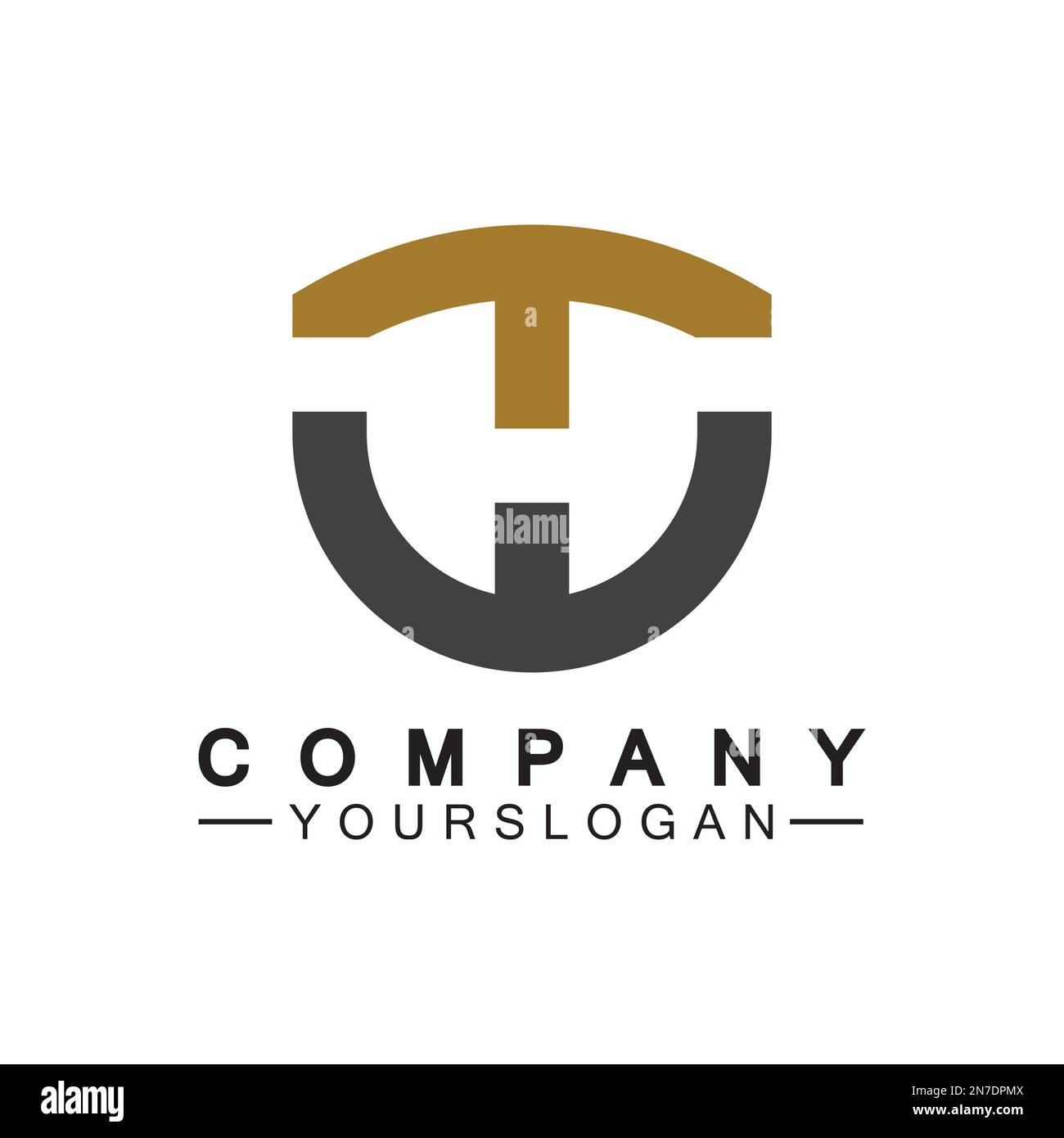 Initial letter wt logo or tw logo vector design template Stock Vector