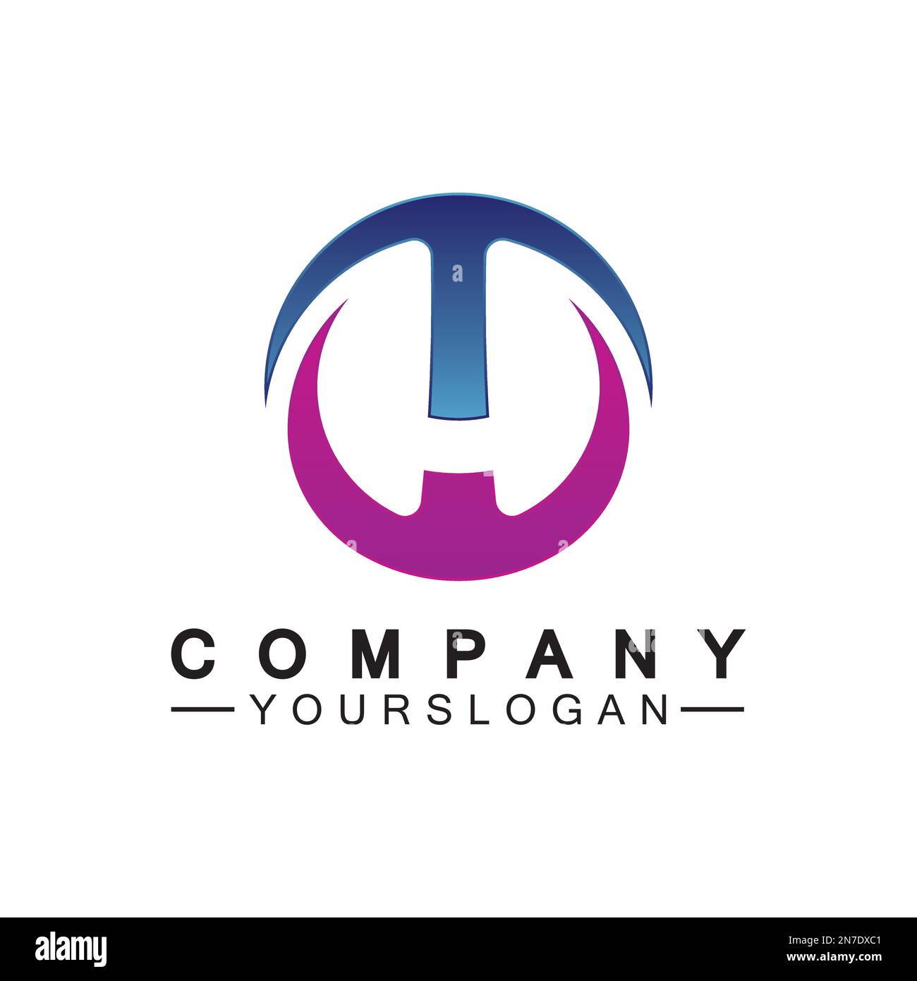 Initial letter wt logo or tw logo vector design template Stock Vector