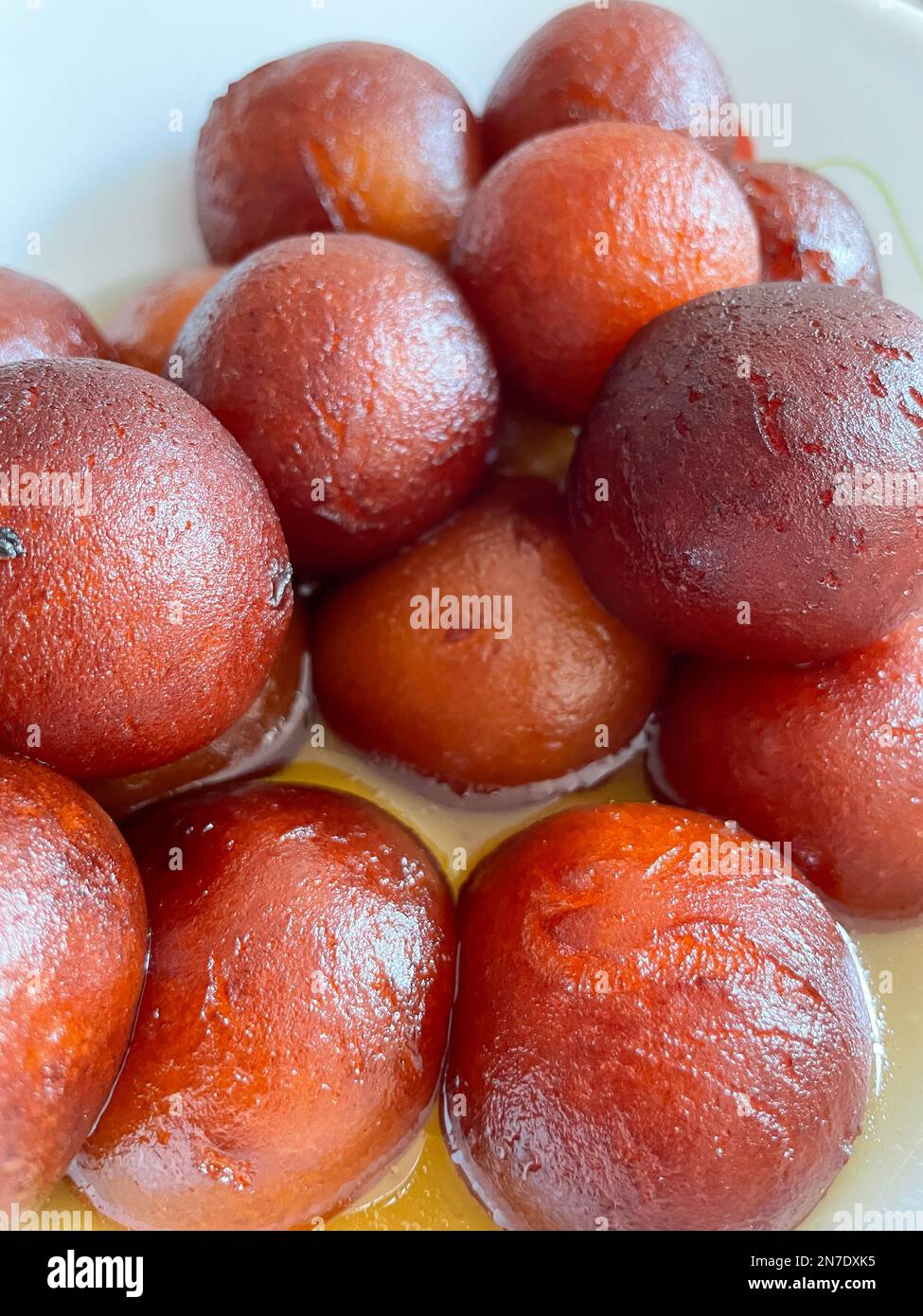 Gue Lab Close up of a traditional and most popular Indian sweet called Gulab ...