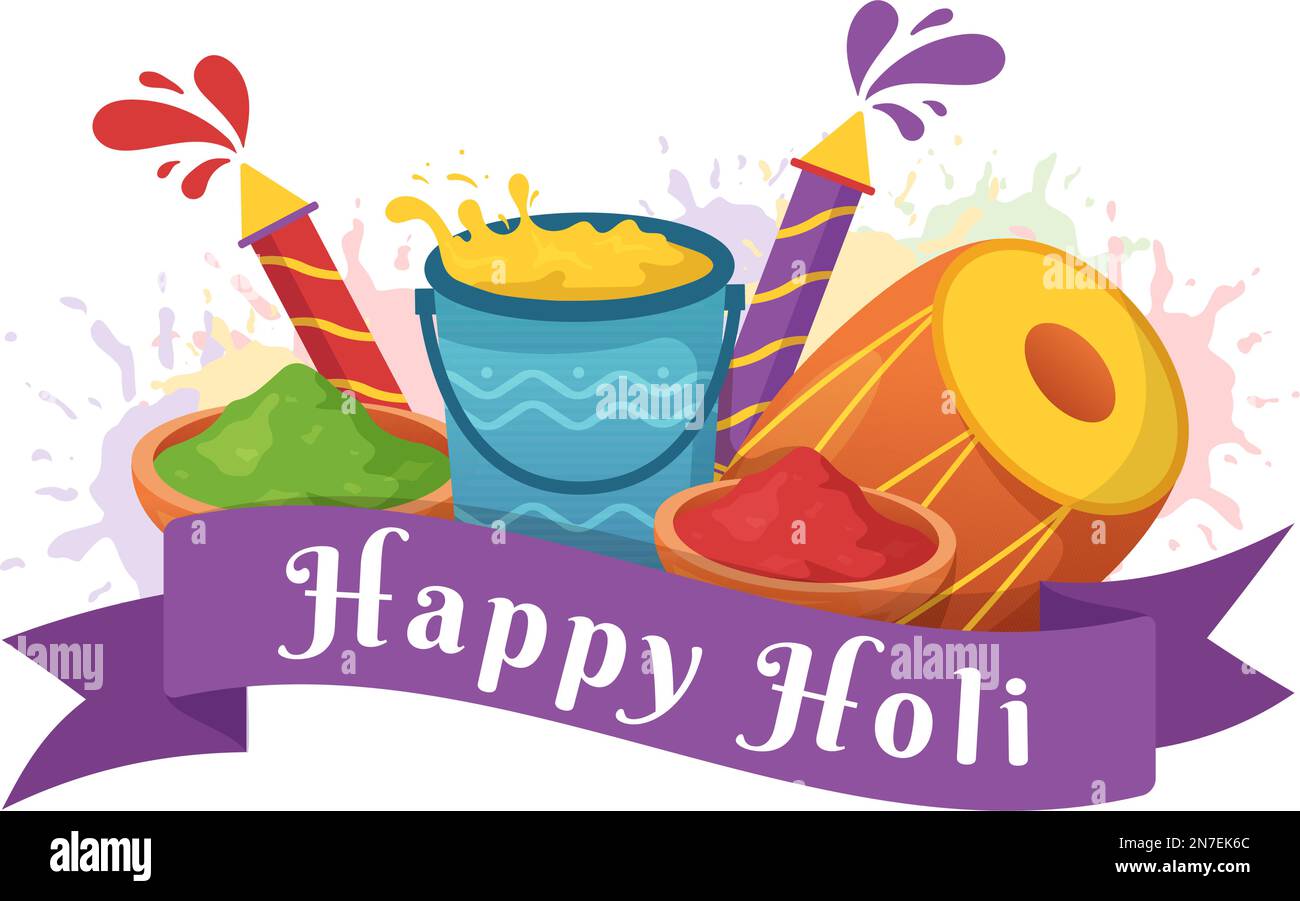 13 Happy Holi Festival Illustration - MasterBundles-saigonsouth.com.vn