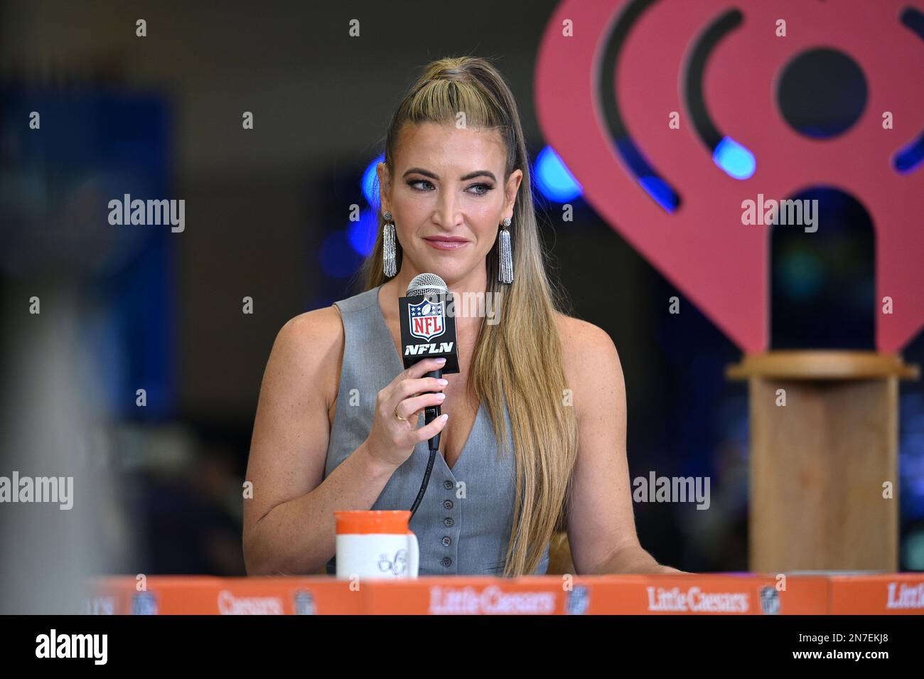 Phoenix, USA. 10th Feb, 2023. NFL Network's Cynthia Frelund seen at Super Bowl LVII media center, Phoenix, AZ, February 10, 2023. (Photo by Anthony Behar/Sipa USA) Credit: Sipa USA/Alamy Live News Stock Photo