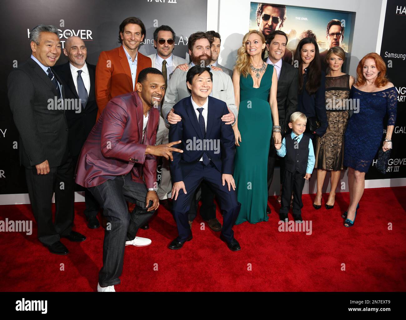 The cast and crew of &ldquo;The Hangover: Part III&rdquo; pose together at the LA