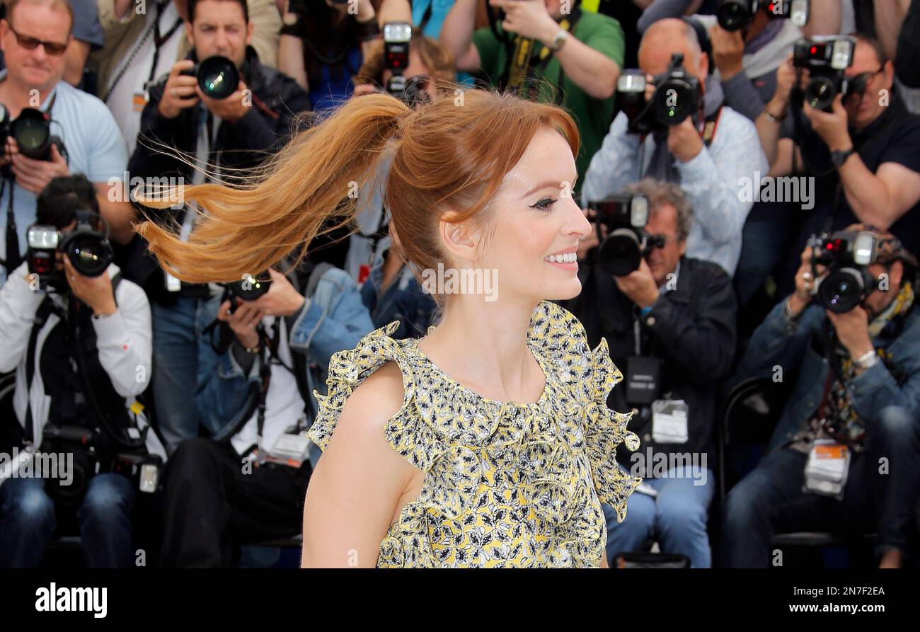 Actress Ahna O'Reilly poses during a photo call for the film As I Lay Dying at the 66th international film festival, in Cannes, southern France, Monday, May 20, 2013. (AP Photo/Lionel Cironneau) Stock Photo